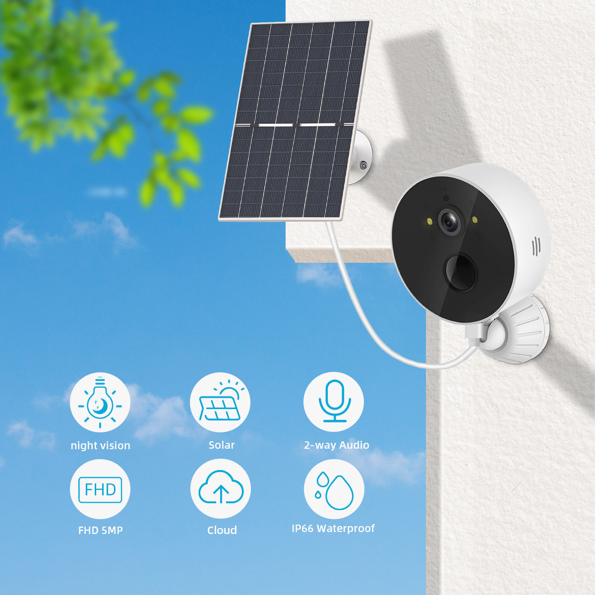 Solar Cell Monitoring Camera Outdoor Low Power Consumption — foto 6