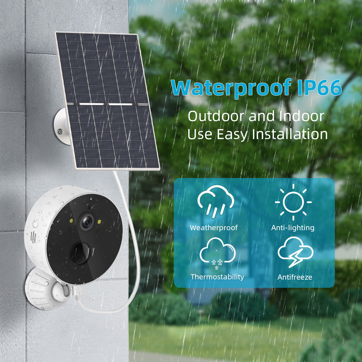 Solar Cell Monitoring Camera Outdoor Low Power Consumption — foto 5