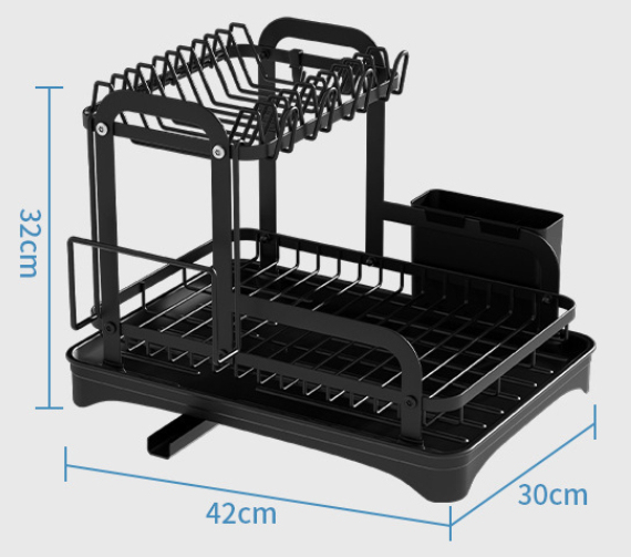 Home Kitchen Double-layer Draining Rack — foto 6
