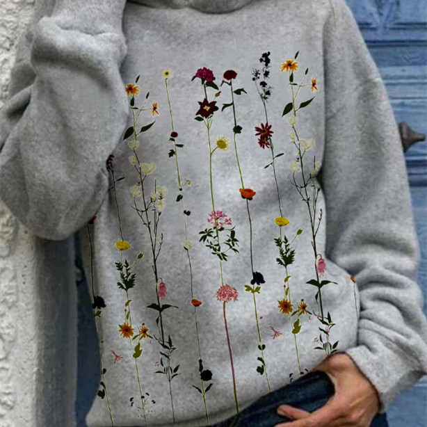 Women's Round-neck 3D Printed Hoodie