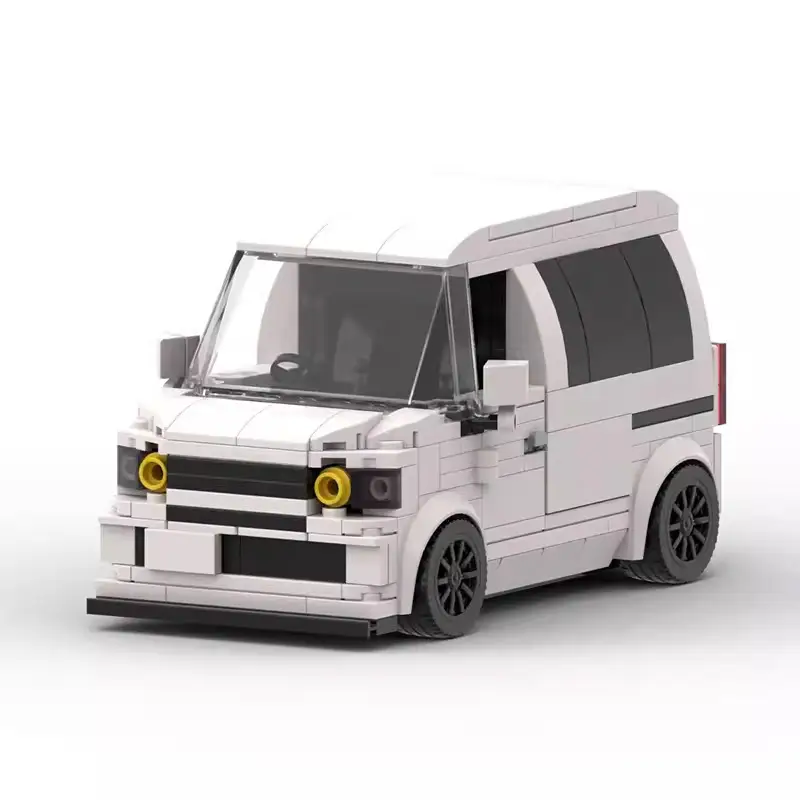 Building Blocks Creative Domestic 8-Grid Truck Assembled Speed Series Boy Ornaments