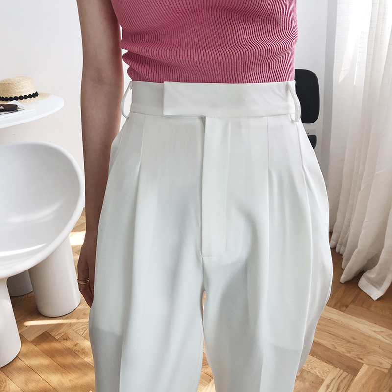 Title 5, Womens Casual White Suit Pants Net Red, comfor...