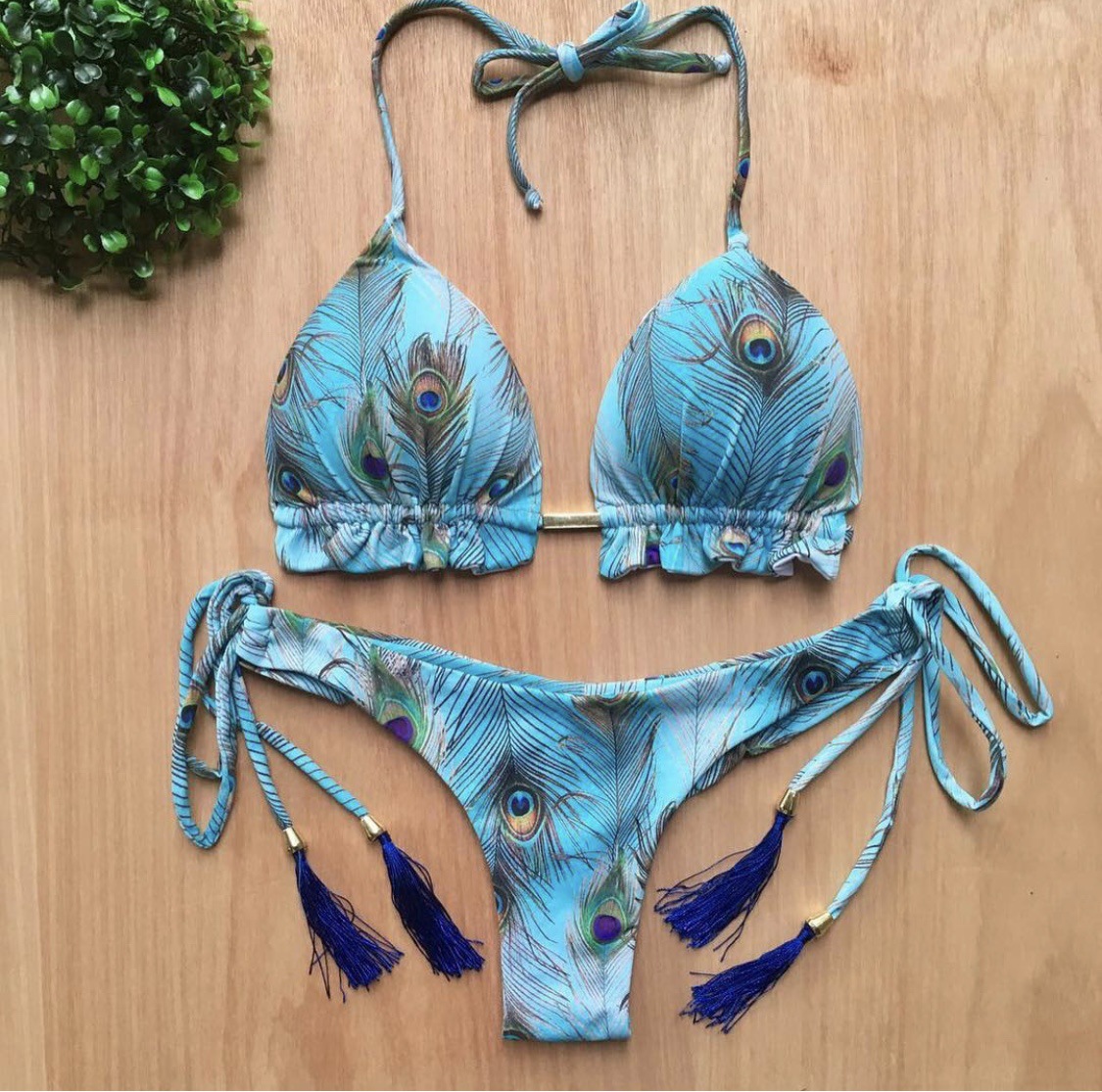 Women’s Beach Split Printed Swimsuit