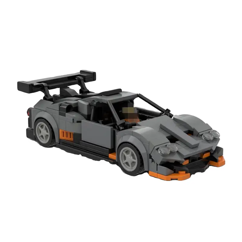 Creative MOC Domestic Assembled Building Blocks 8 Grid Car Toys Suit Boy Gift