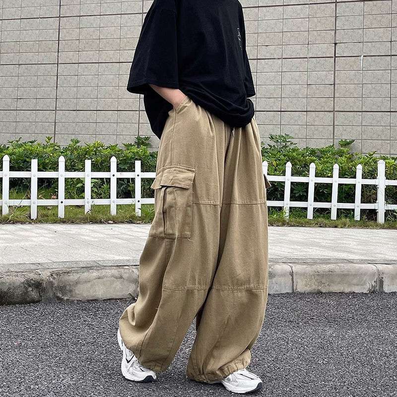 Fashion Men's Retro Wide-leg Pants