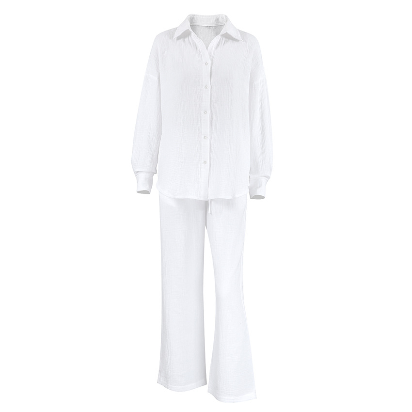 Title 5, European And American Crepe Cotton Pajamas Suit...