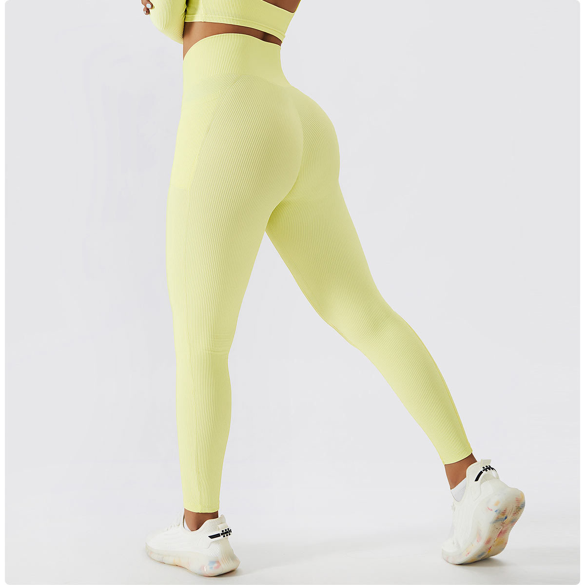 Title 3, High Waist Fitness Leggings mit Taschen, Skinny...