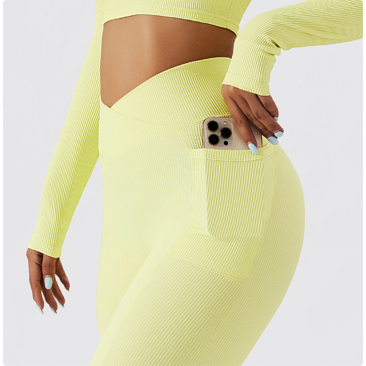 Title 9, High Waist Fitness Leggings mit Taschen, Skinny...