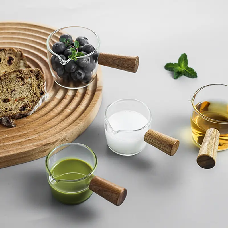 Glass With Handle Small Milk Cup High Temperature Resistance