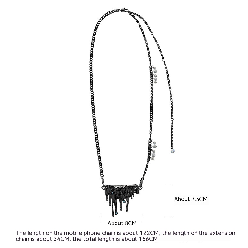 Lava Tassel Moonstone Mobile Phone Charm - Image 9
