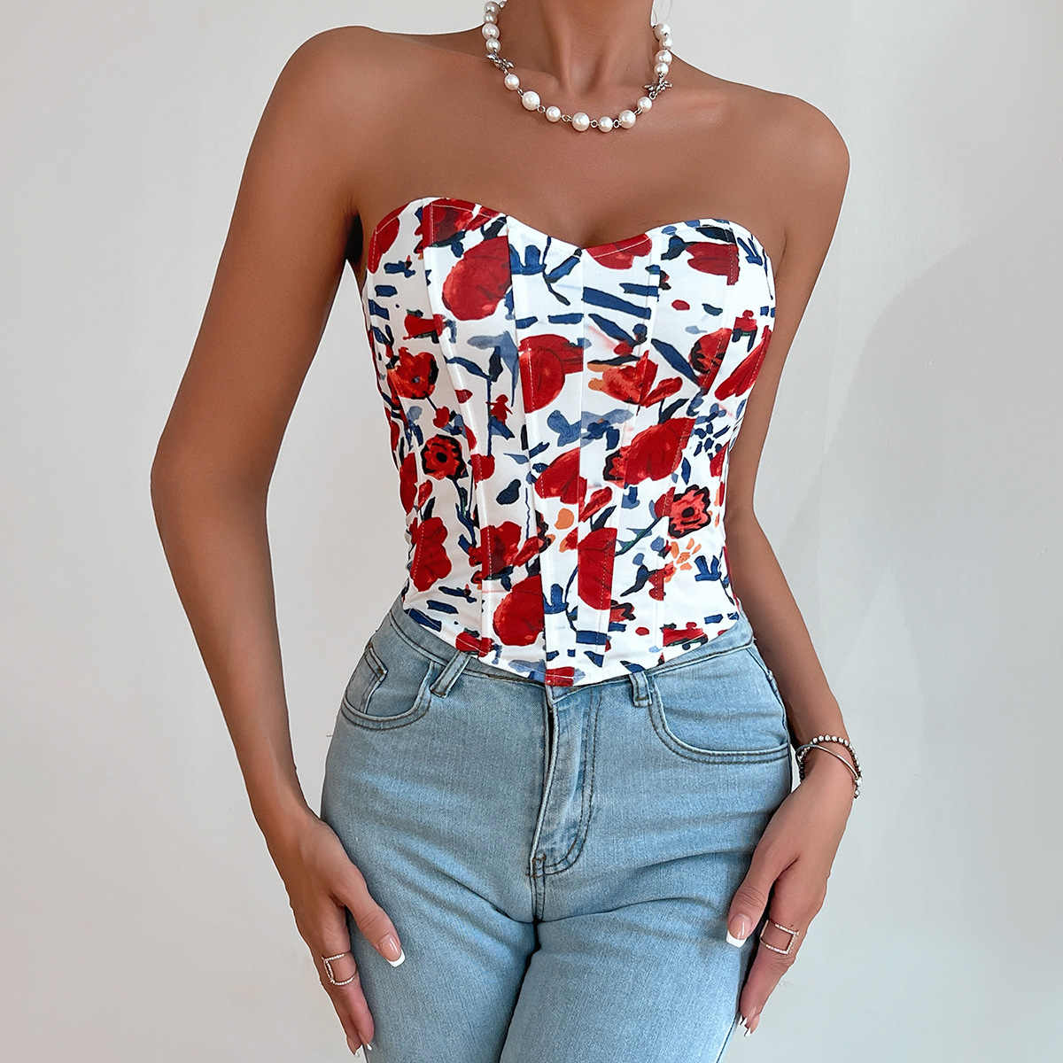 Title 23, Sexy Hot Girl Low-cut Backless Flower Wrapped C...