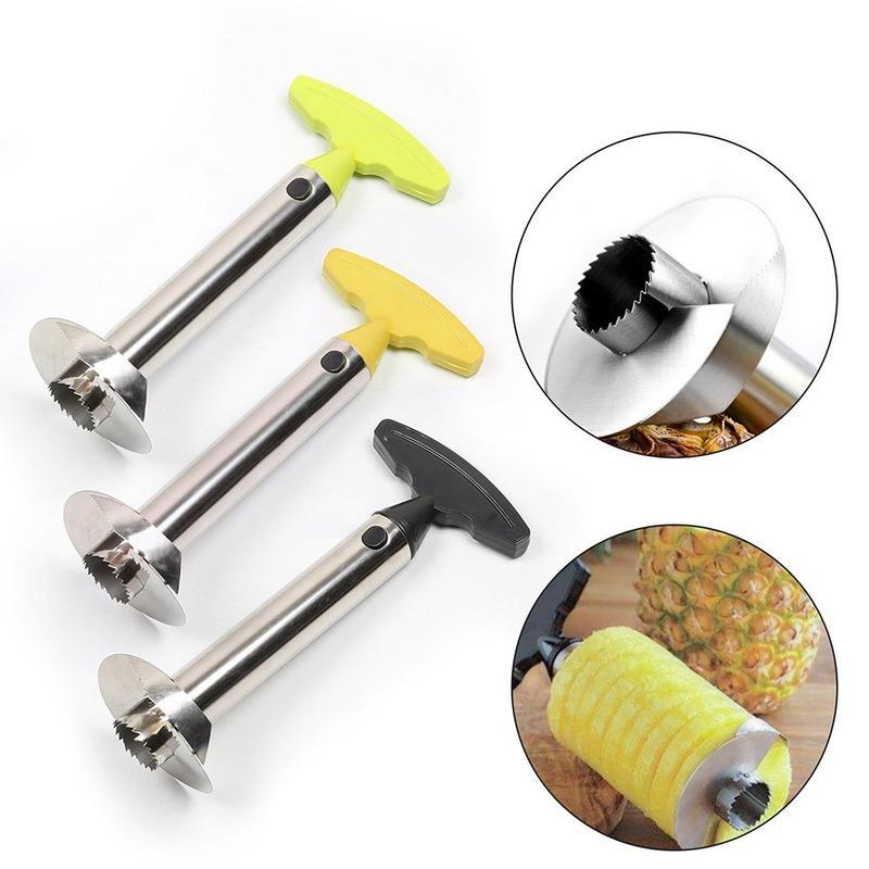 Title 4, Pineapple Slicer Peeler Cutter Parer Knife Stai...