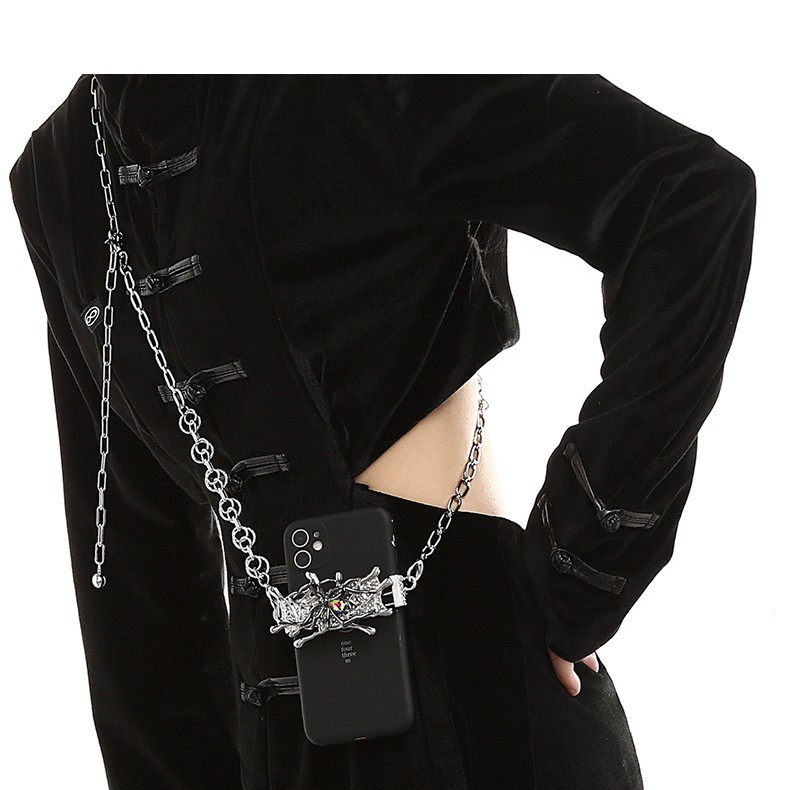 Spider Moonstone Metal Mobile Phone Charm - Image 8