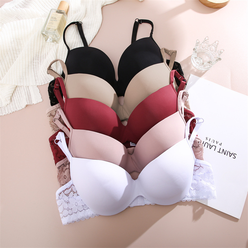 Title 10, Womens Underwear Gathered Lace Side Bra With S...