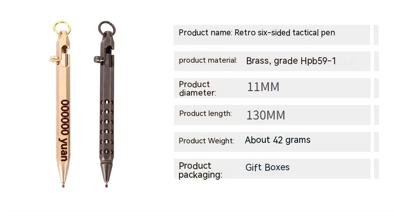 Title 1, Retro 6-angle Machine Signature Roller Pen