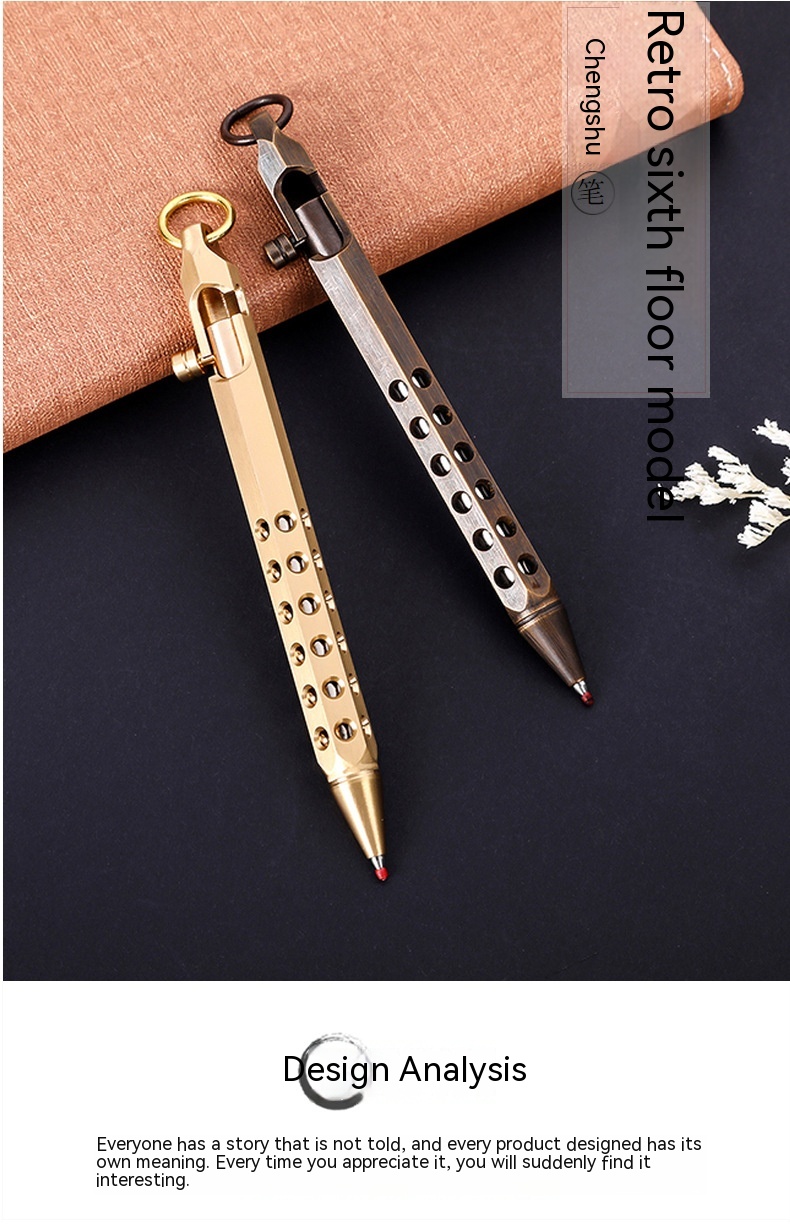 Title 6, Retro 6-angle Machine Signature Roller Pen