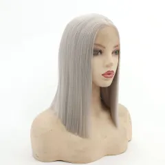 Front Lace Full Top Wig Head Cover Fashion Middle Point - 18Inch - View 1