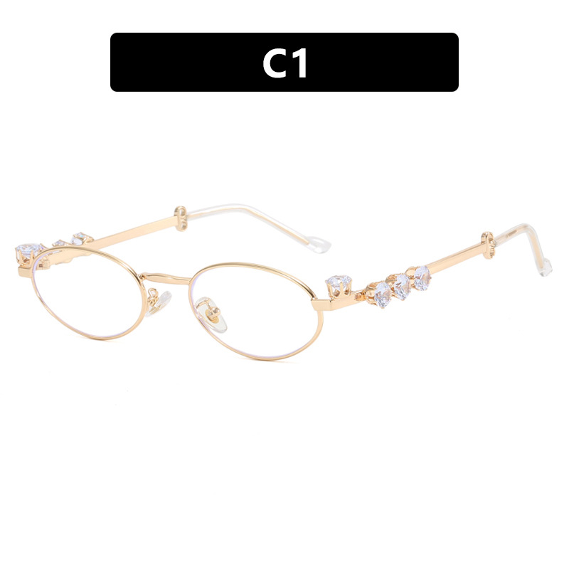 Title 4, Diamond Oval Metal Optical Frame