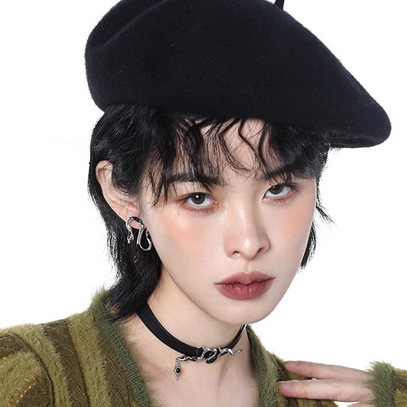 Black Snake Necklace For Women Temperament Wild