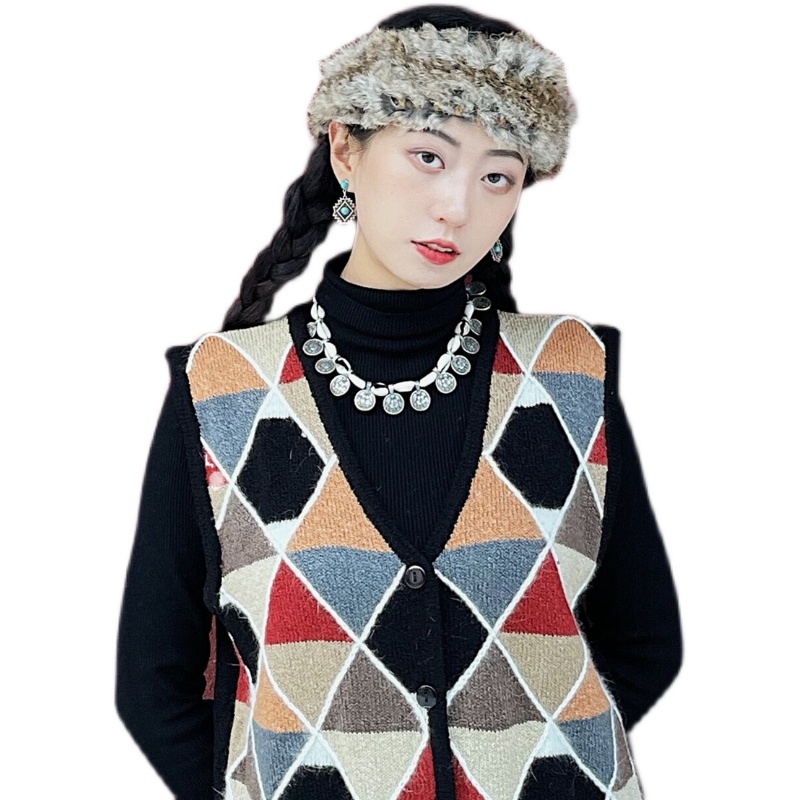 Wide-brimmed Warm Rabbit Fur Hair Band Plush Air Top Hair Accessories