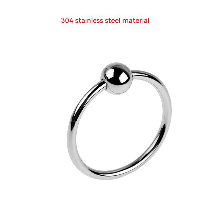 Toy Supplies Metal Horseshoe Ring Single Bead Ring 6