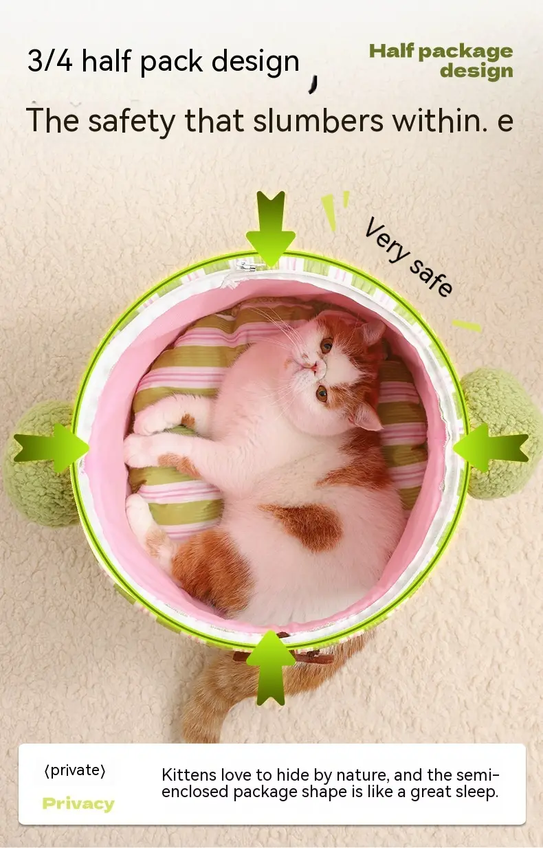 Pet Cauliflower Tree Hole Three-dimensional Closed Cat Nest