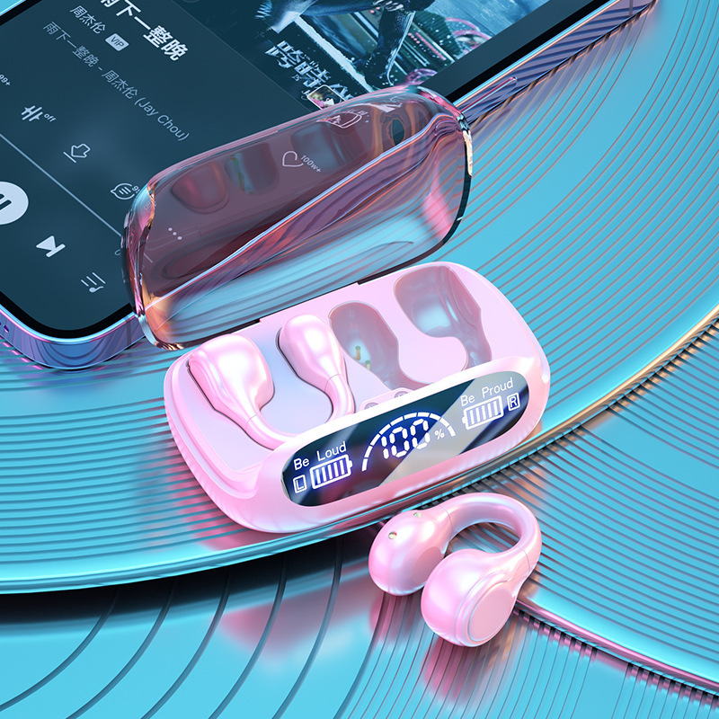 Wireless Non-entry Clip-on Digital Display Noise-reduction Bluetooth Headset - Image 5