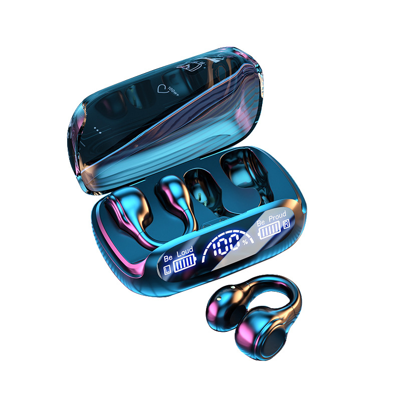 Wireless Non-entry Clip-on Digital Display Noise-reduction Bluetooth Headset - Image 3