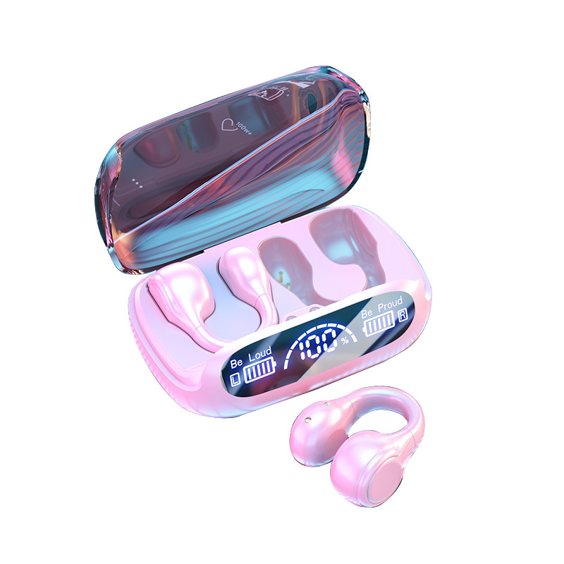 Wireless Non-entry Clip-on Digital Display Noise-reduction Bluetooth Headset - Image 2