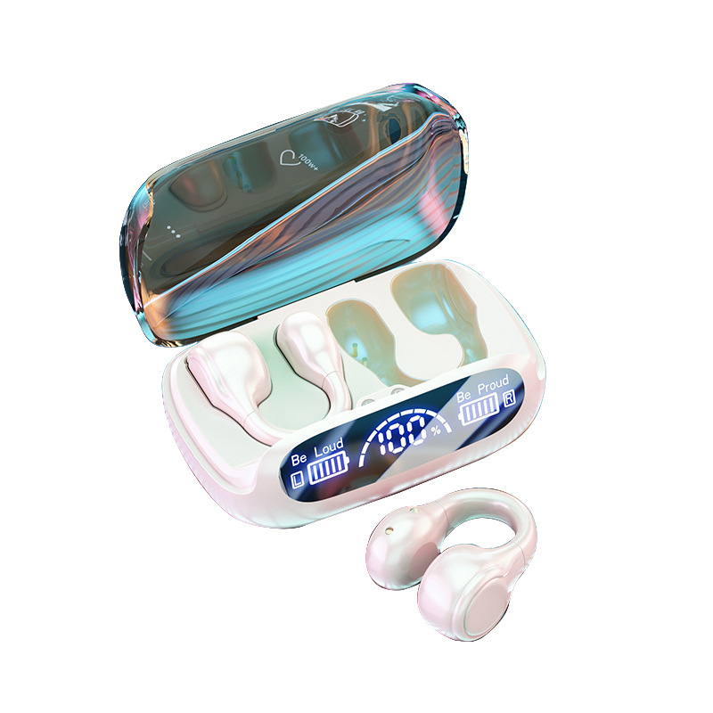 Wireless Non-entry Clip-on Digital Display Noise-reduction Bluetooth Headset - Image 12