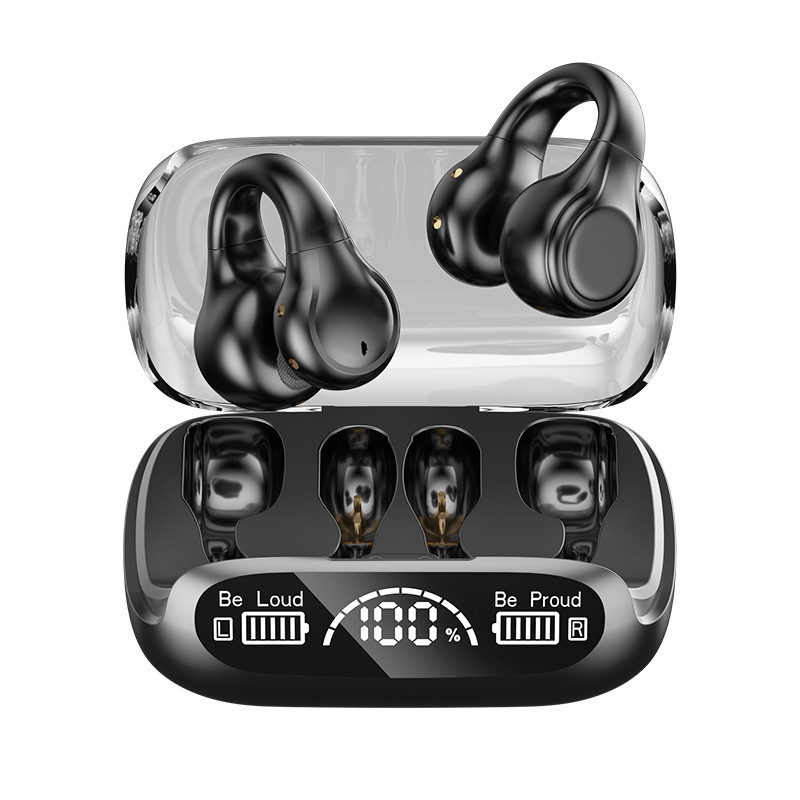 Wireless Non-entry Clip-on Digital Display Noise-reduction Bluetooth Headset - Image 4