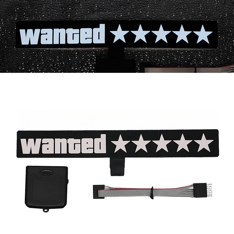 Led Luminous Stickers Wanted Five-star El Cold Light Film Car Stickers Car Window Windshield Lighting Decoration — foto 17