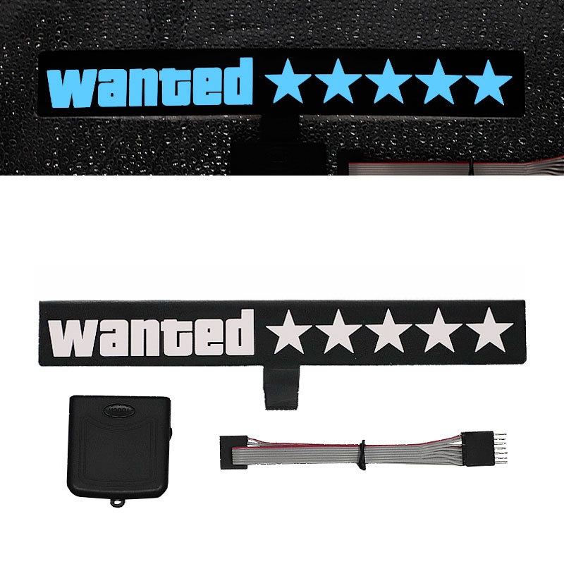 Led Luminous Stickers Wanted Five-star El Cold Light Film Car Stickers Car Window Windshield Lighting Decoration — foto 13