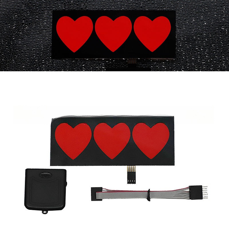 Led Luminous Stickers Wanted Five-star El Cold Light Film Car Stickers Car Window Windshield Lighting Decoration — foto 11