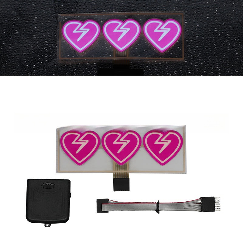 Led Luminous Stickers Wanted Five-star El Cold Light Film Car Stickers Car Window Windshield Lighting Decoration — foto 23