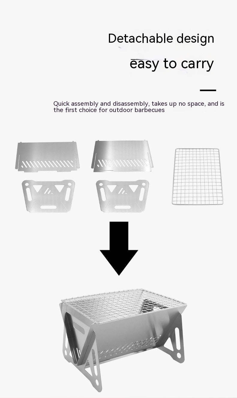 Outdoor Folding Stainless Steel Burning Oven - Image 16