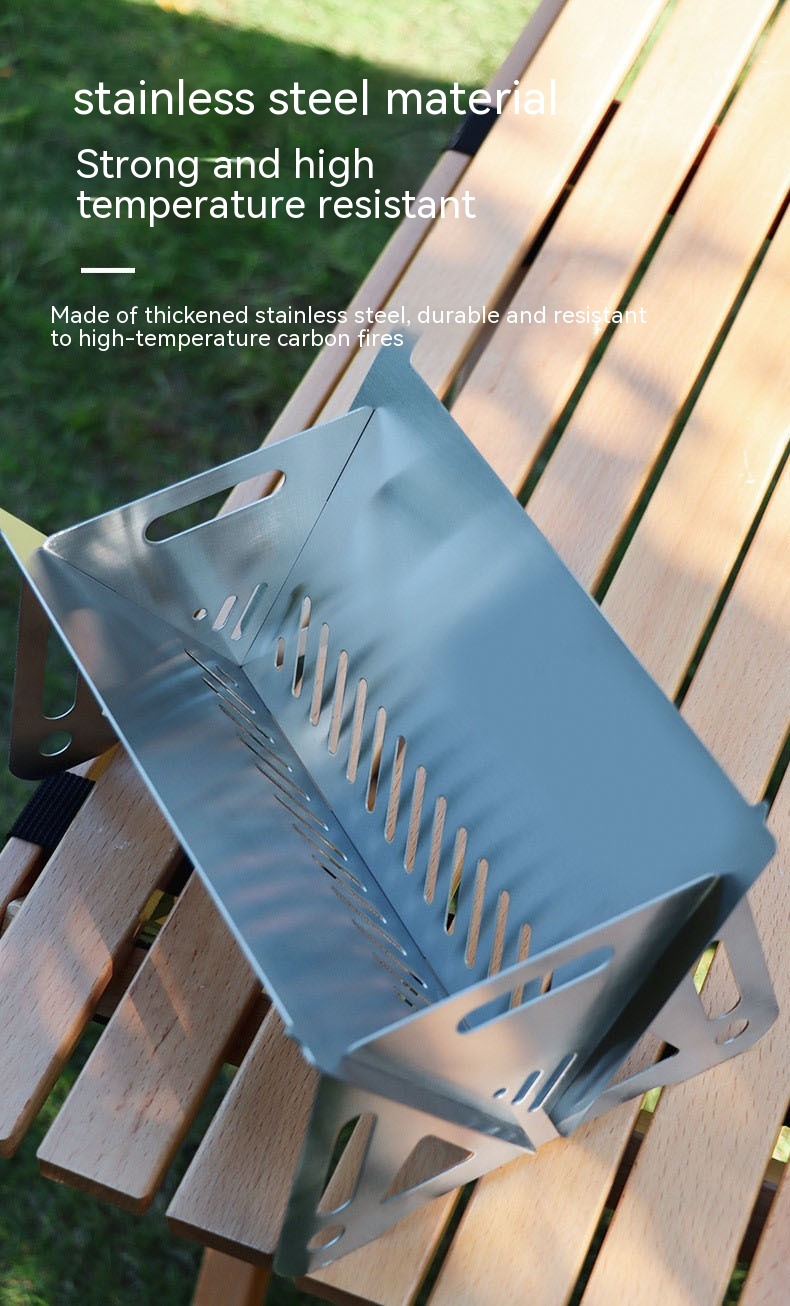 Outdoor Folding Stainless Steel Burning Oven - Image 6