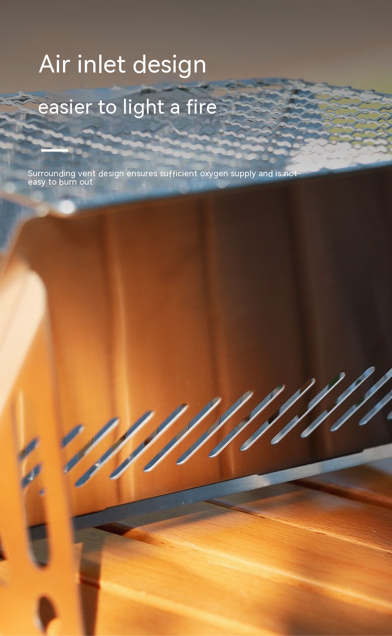 Outdoor Folding Stainless Steel Burning Oven - Image 8