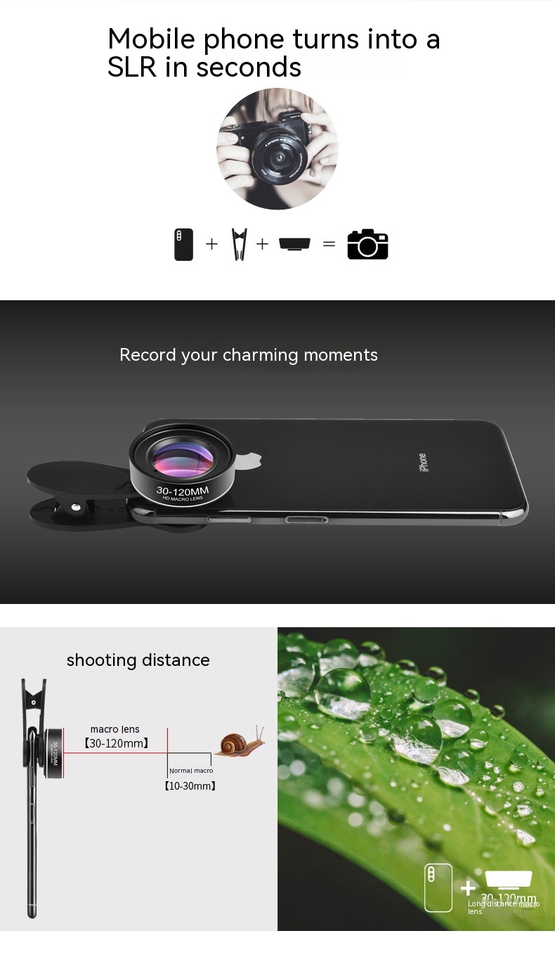 30-120mm Long-distance Mobile Phone Rear Macro Lens - Image 5