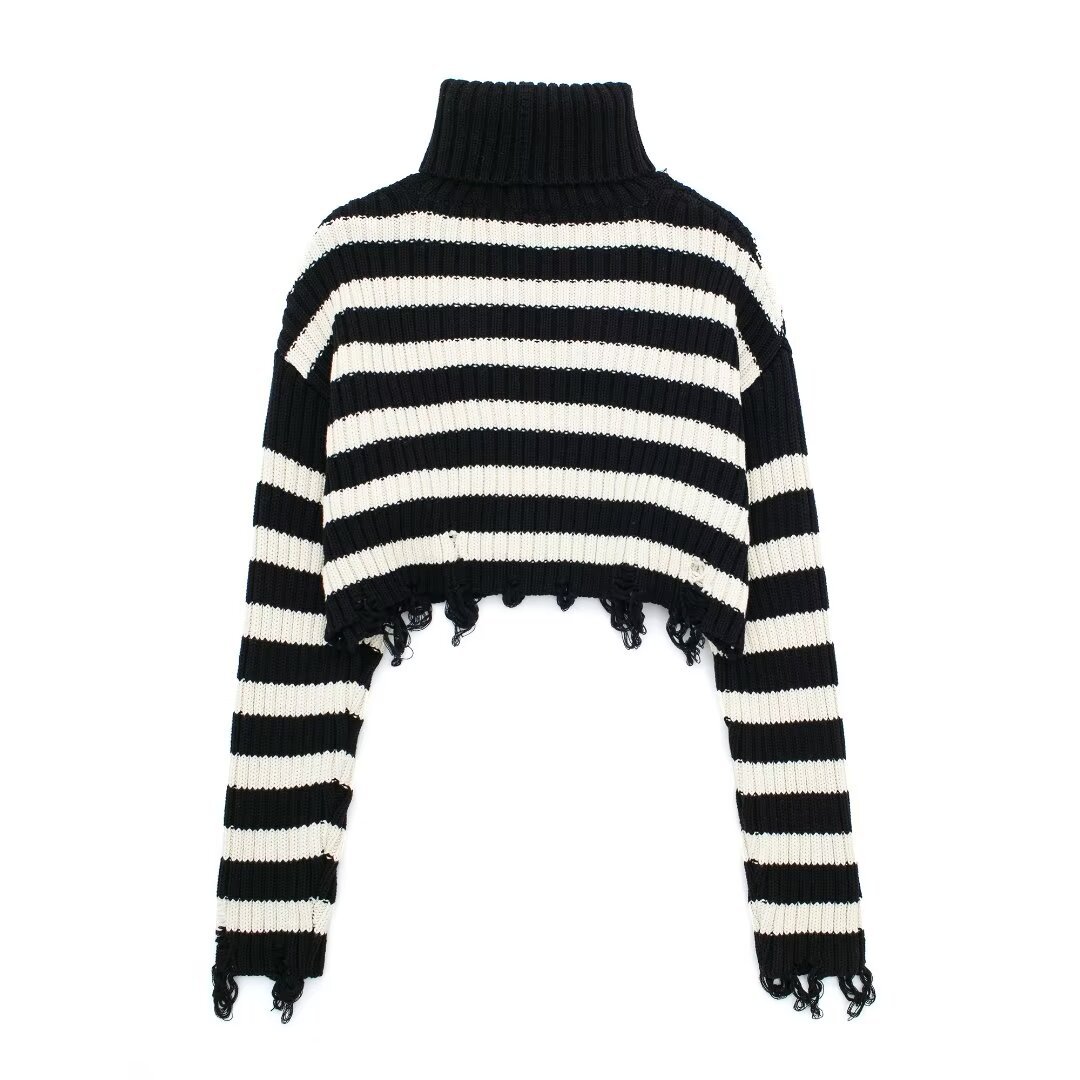 Women's Vintage Stripe Short Sweater