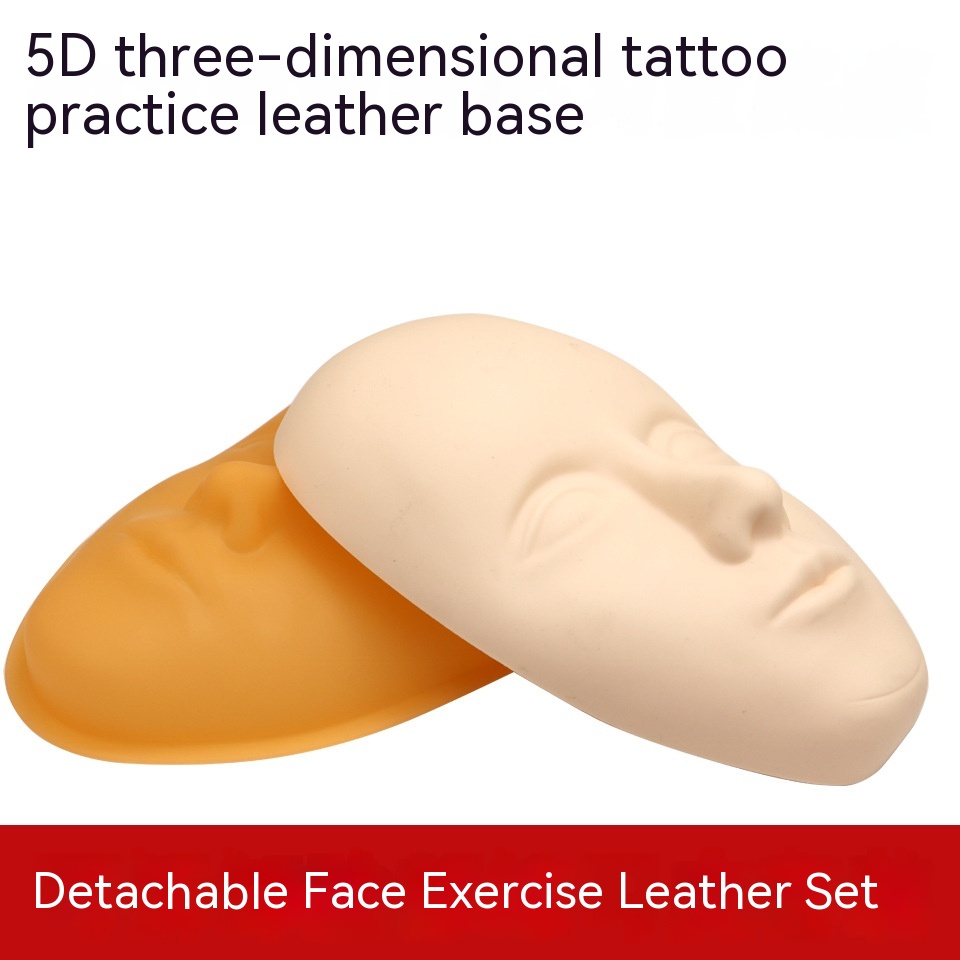 Silicone 5D Three-dimensional Tattoo Embroidery Practice Human Surface Leather Base