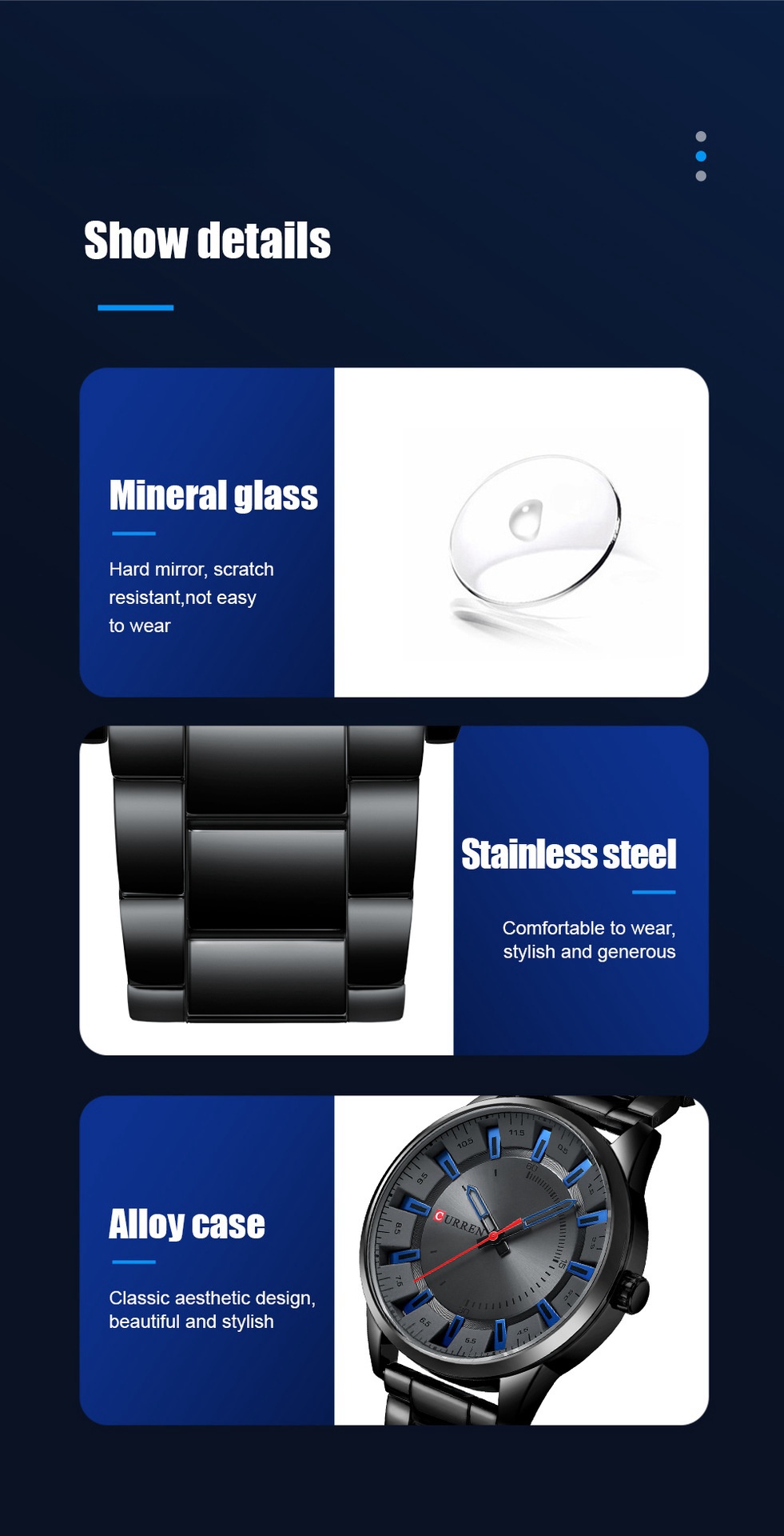 Men's Business Watch Fashion Simple Steel Belt Men's Waterproof Quartz Watch Men's Watch