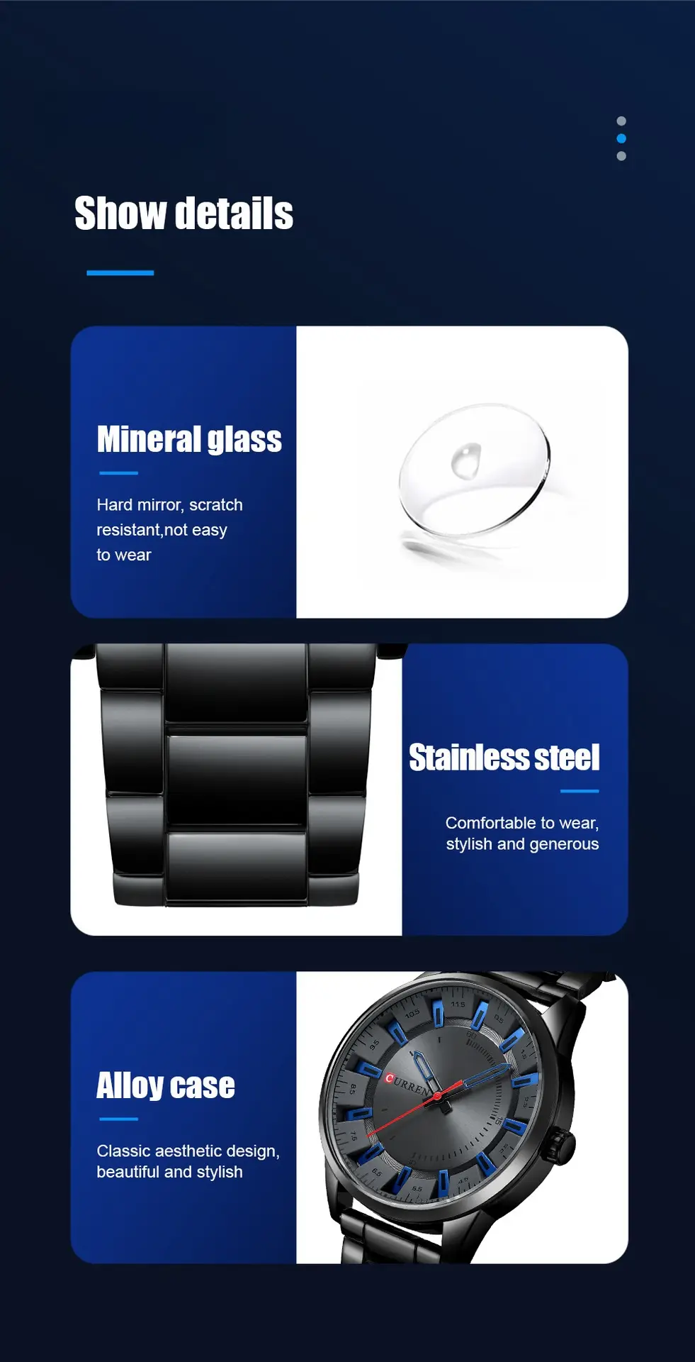 Men's Business Watch Fashion Simple Steel Belt Men's Waterproof Quartz Watch Men's Watch