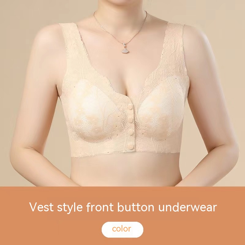 Title 4, Middle-aged Mom Front Buckle High-end Underwear