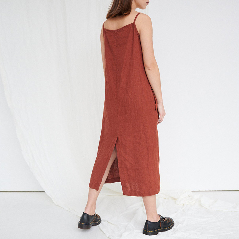 Versatile Summer Sling Dress - Cotton Linen Blend