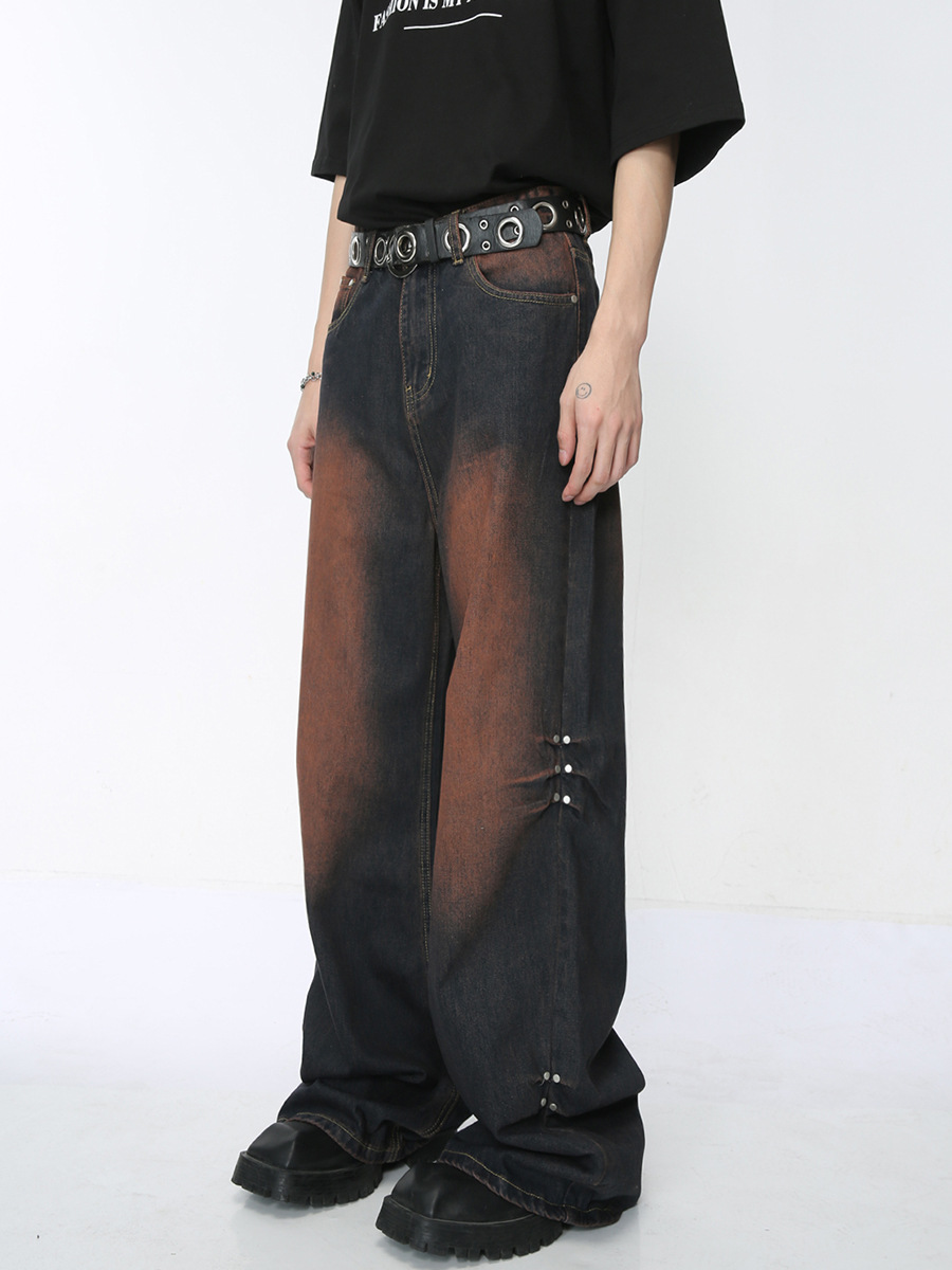 Men's Wide Leg Mopping Jeans