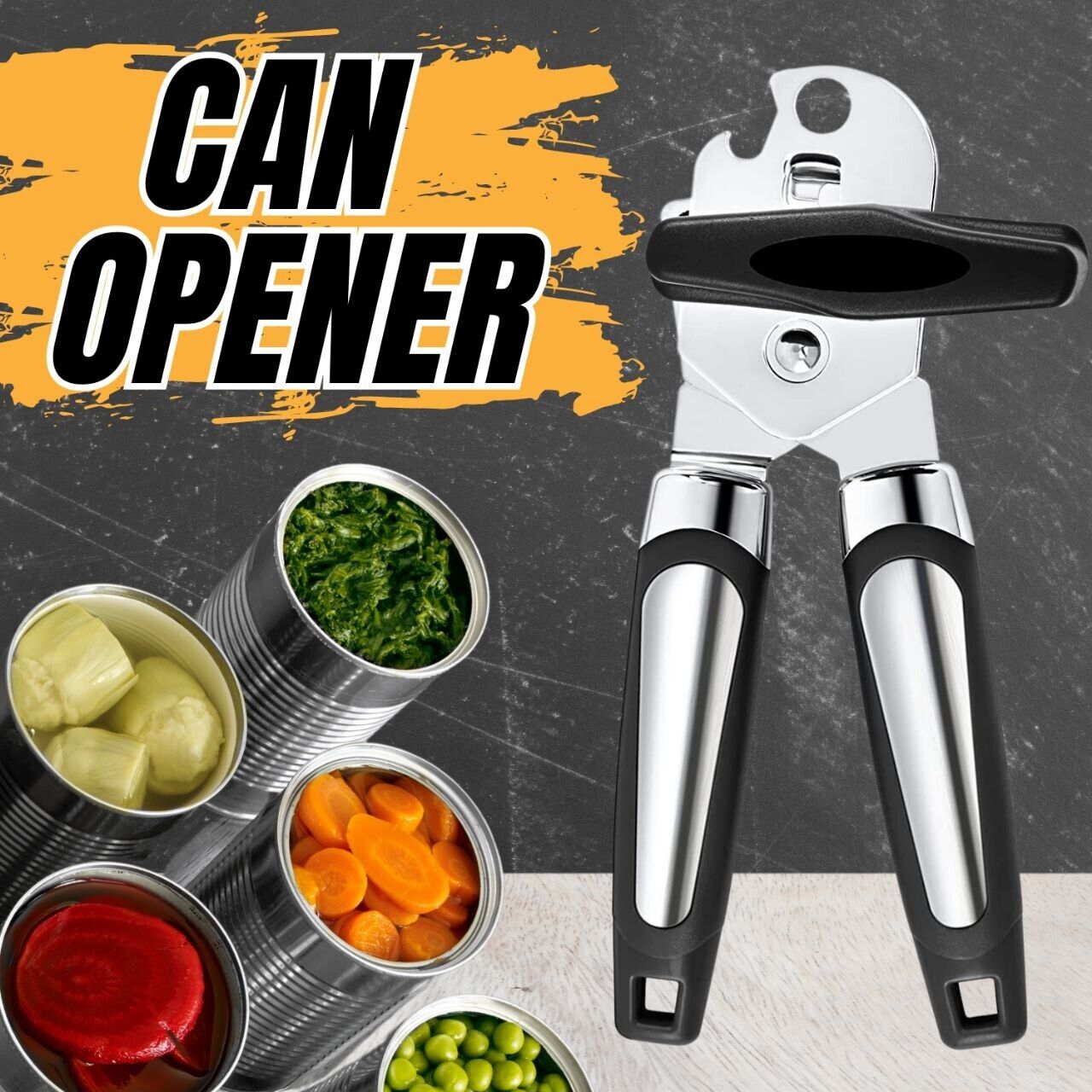 Handheld Can Opener with Cutting Wheel Blade. We ship only inside the US, USPS First Class Package, 2 Day Handling, 2-5 Day Shipping. Can Opener Manual, Handheld Strong Heavy Duty Can Opener Lid Openers for Kitchen. Can Opener Manual, Handheld Strong Heav