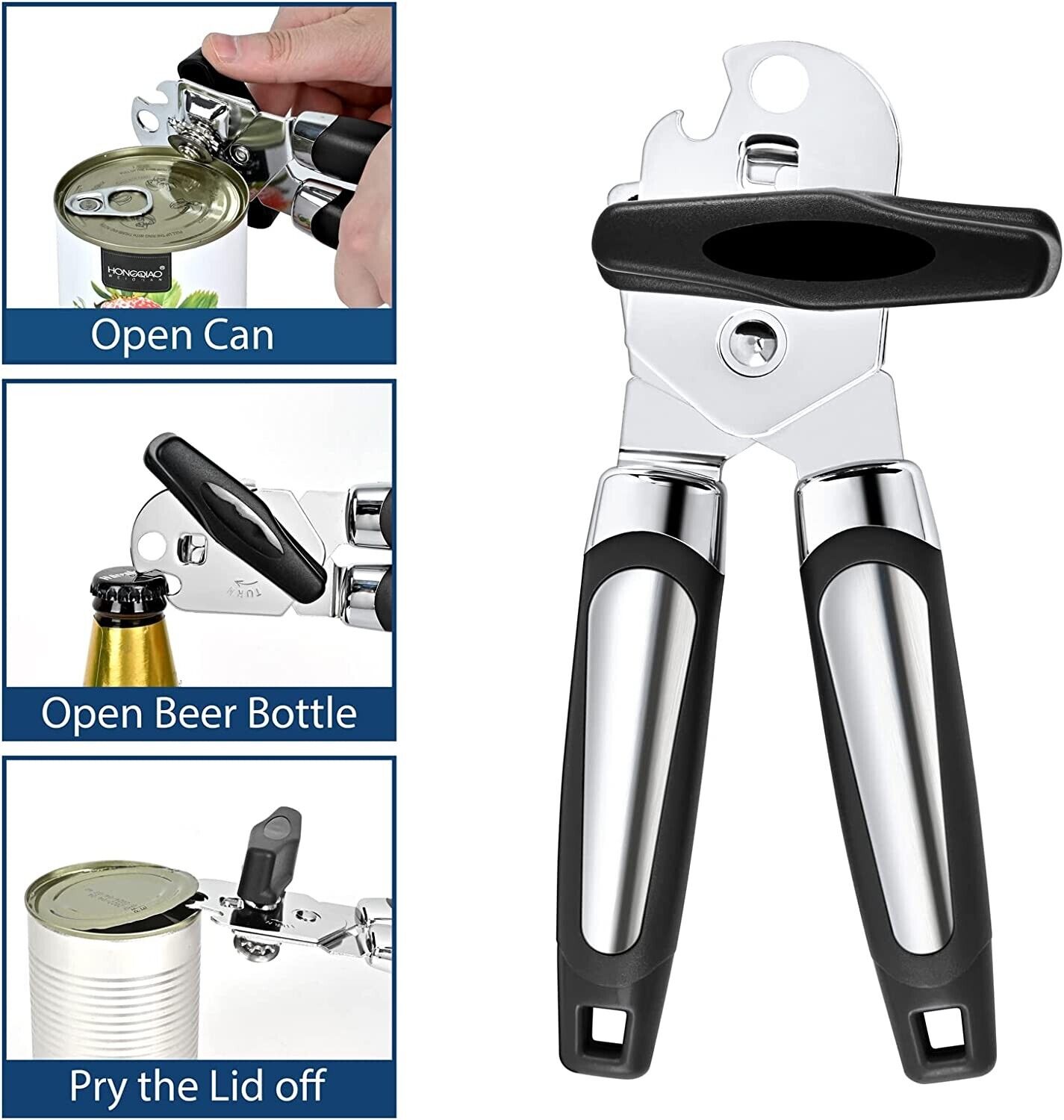 Handheld Can Opener with Cutting Wheel Blade. We ship only inside the US, USPS First Class Package, 2 Day Handling, 2-5 Day Shipping. Can Opener Manual, Handheld Strong Heavy Duty Can Opener Lid Openers for Kitchen. Can Opener Manual, Handheld Strong Heav