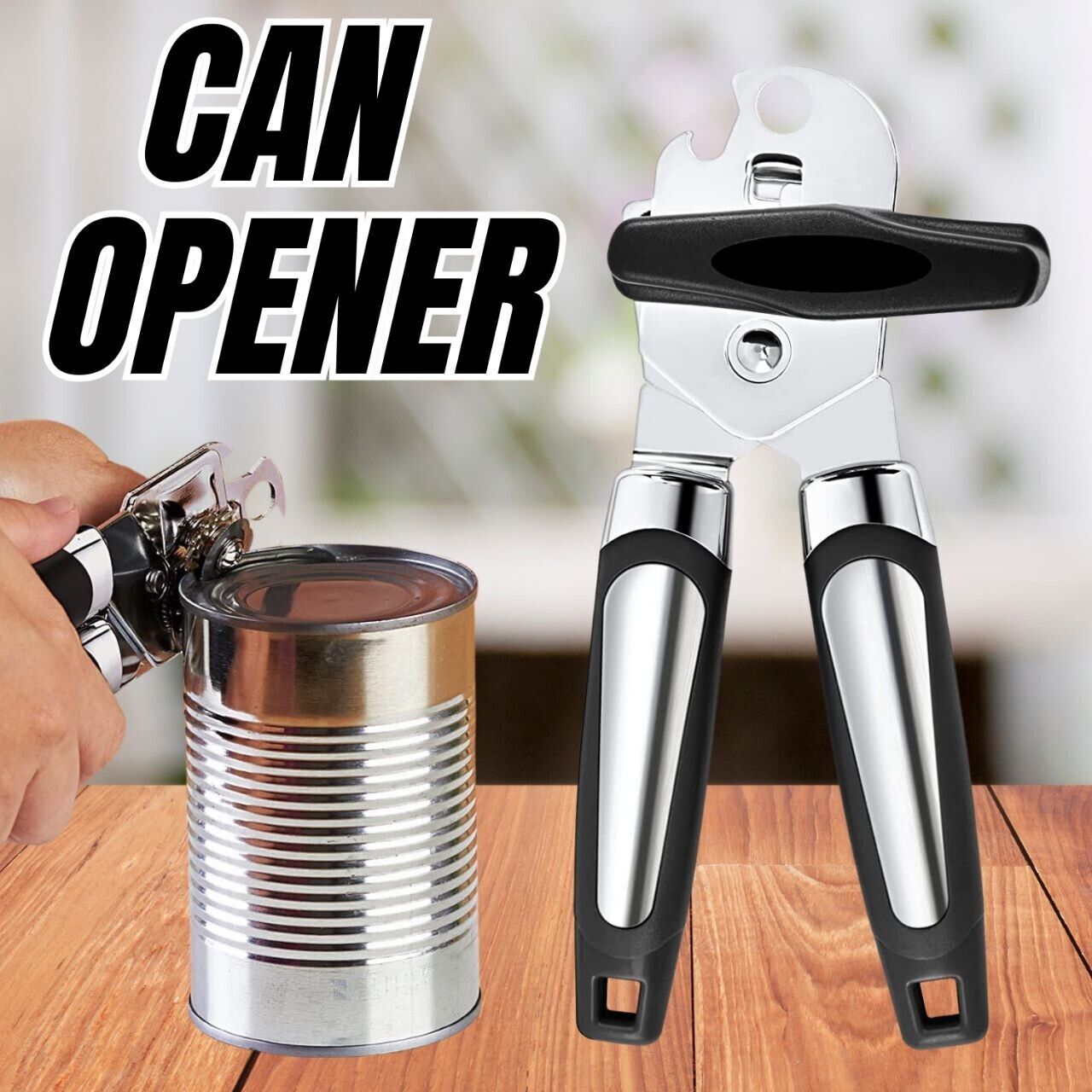 Handheld Can Opener with Cutting Wheel Blade. We ship only inside the US, USPS First Class Package, 2 Day Handling, 2-5 Day Shipping. Can Opener Manual, Handheld Strong Heavy Duty Can Opener Lid Openers for Kitchen. Can Opener Manual, Handheld Strong Heav