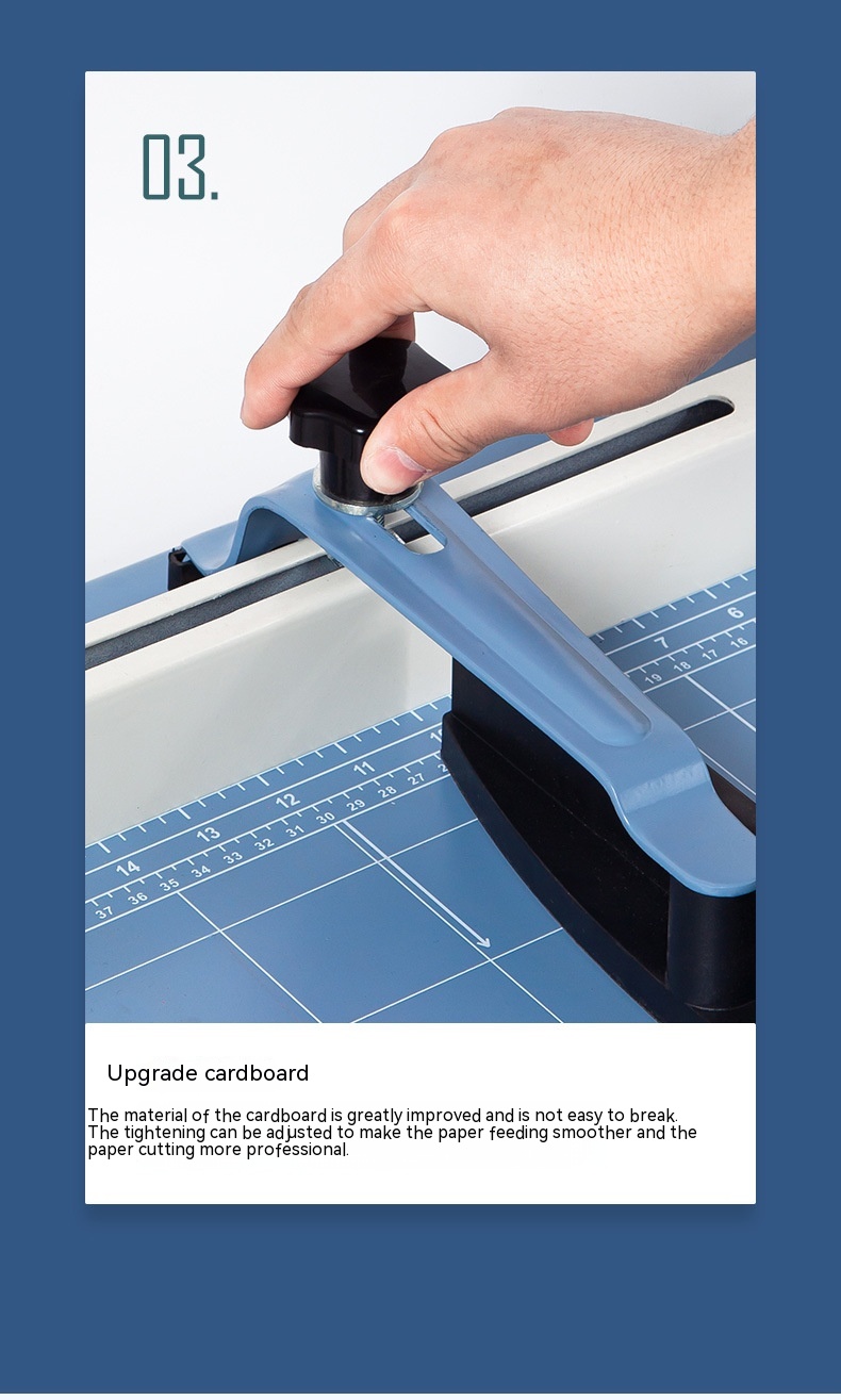 Upgraded Blue Bottom Thick Paper Cutting Knife Cutting Machine With Baffle